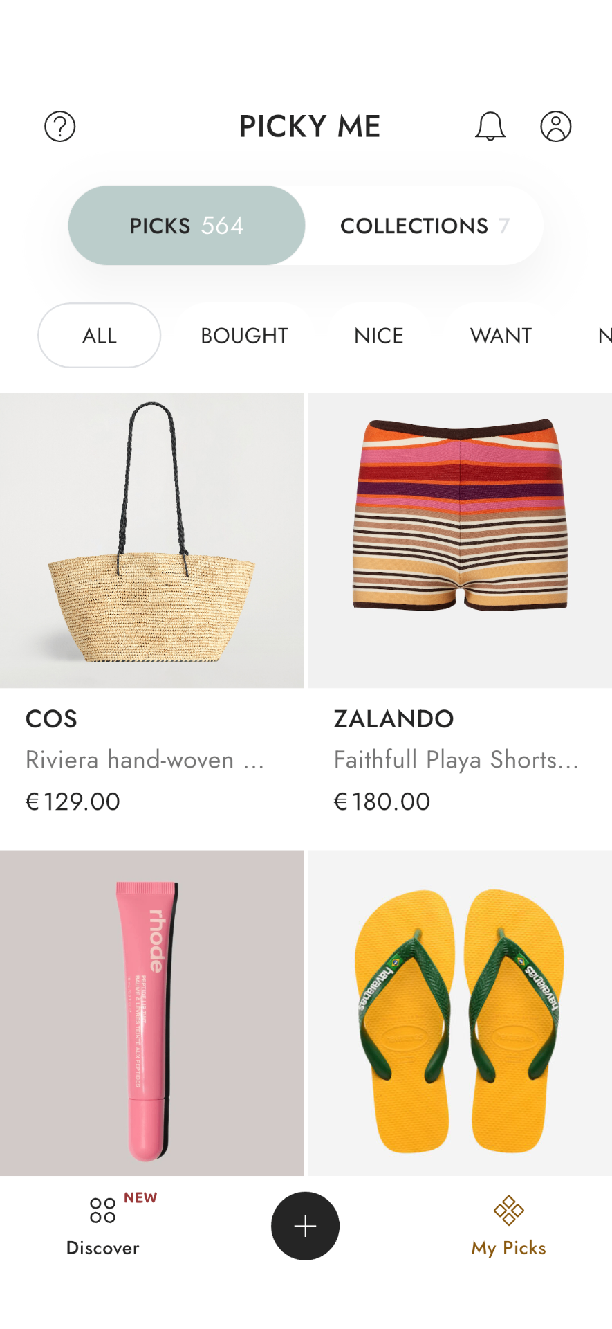 The Picky Me wishlist app